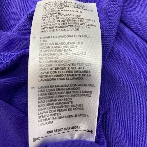 Adidas Climalite Purple/Black V-Neck Top - Picture 15 of 15